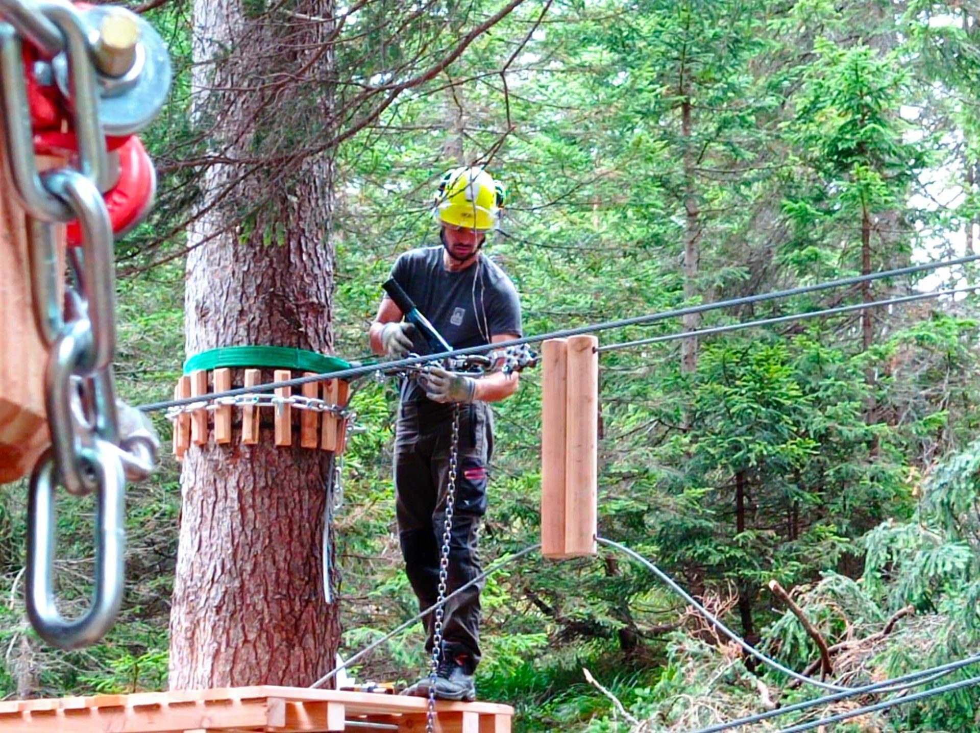 Costruzione percorsi jungle raider park 2