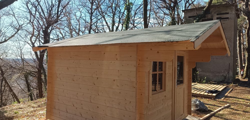 Costruzione casetta in legno como