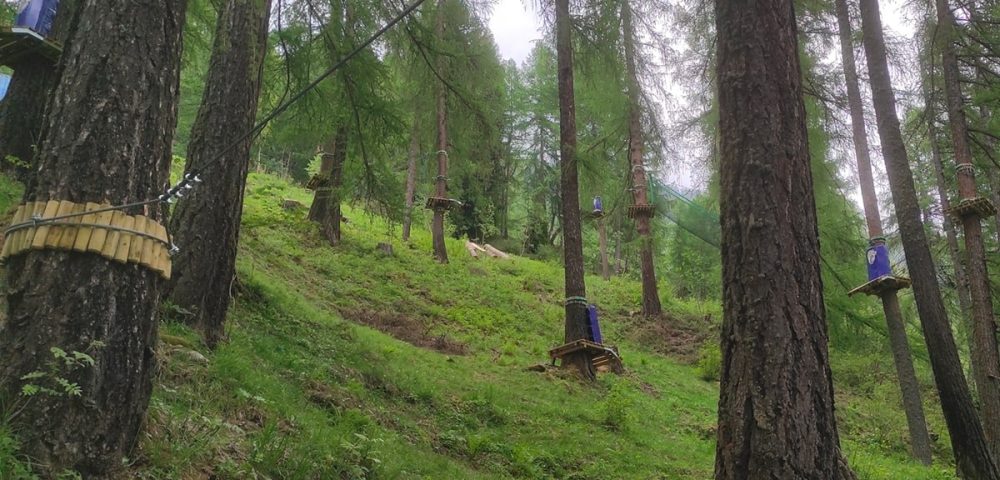 Costruzione parco avventura a caspoggio