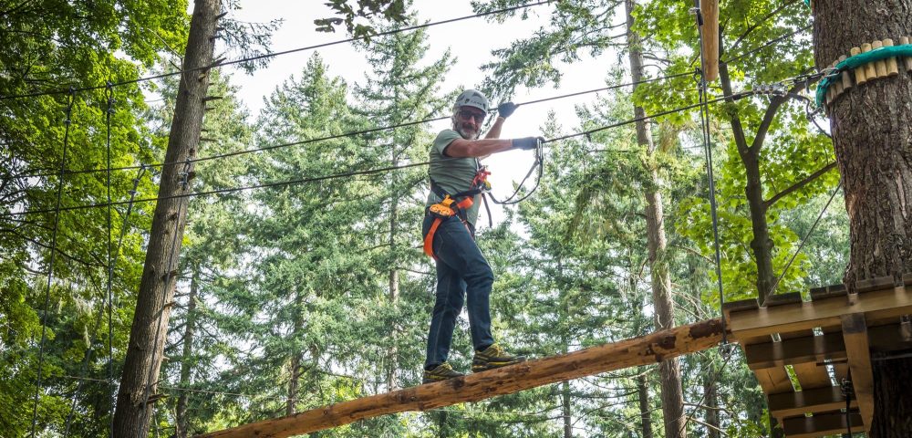 Costruzione parco avventura jungle raider park margno