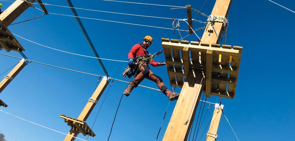 Costruzione percorso parco avventura artificiale avellino