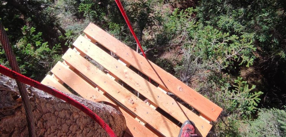 Costruzione percorso parco avventura madonna di campiglio