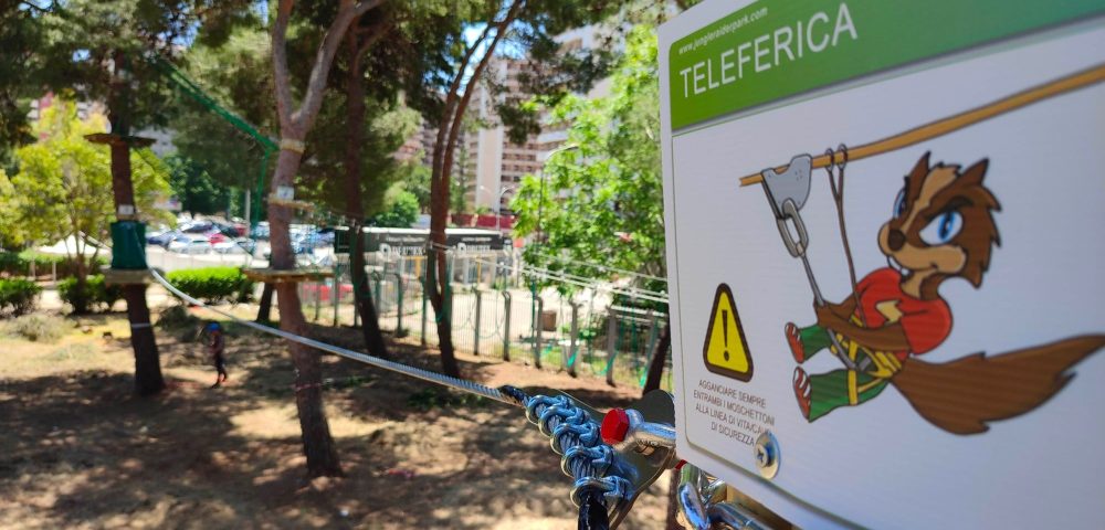 Costruzione teleferica parco avventura palermo
