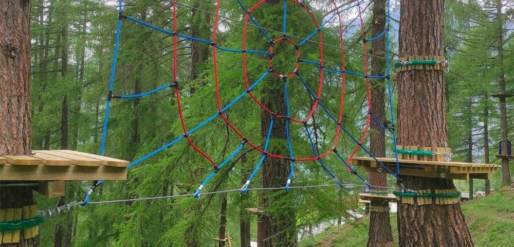 Ostacolo a rete parco avventura caspoggio