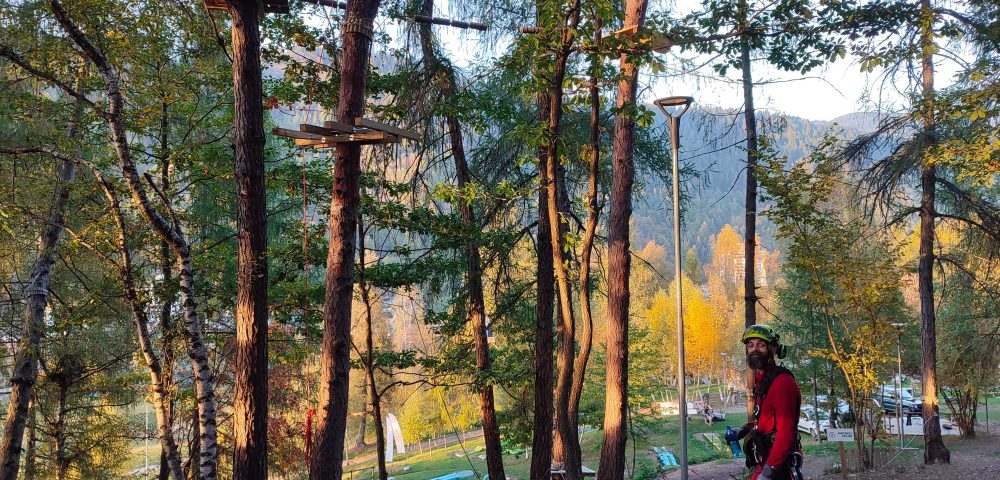 Realizzazione parco avventura a caspoggio
