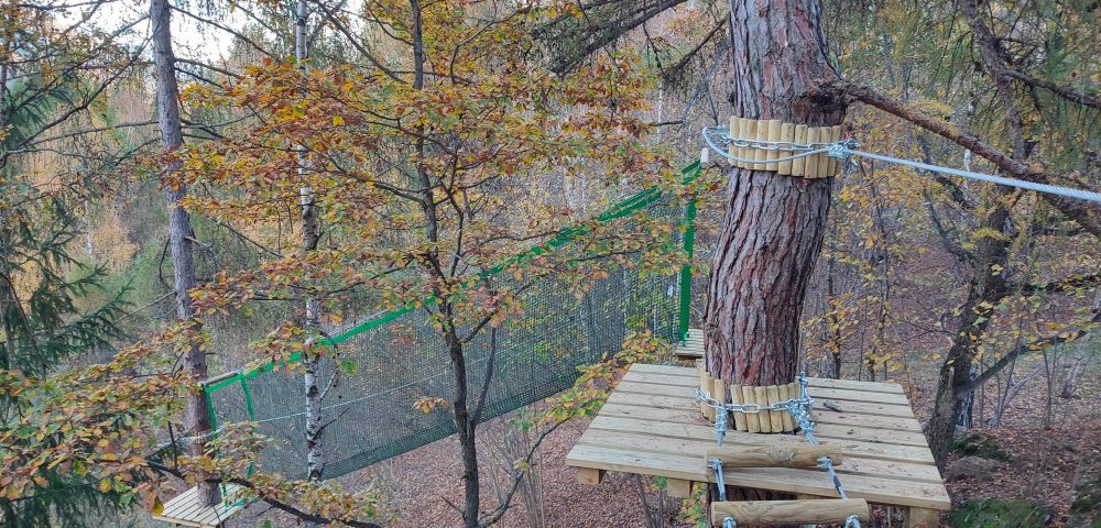 Realizzazione percorsi parco avventura campodolcino