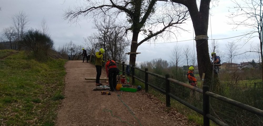 Realizzazione percorsi parco avventura frosinone