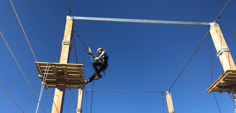 Realizzazione percorso parco avventura artificiale