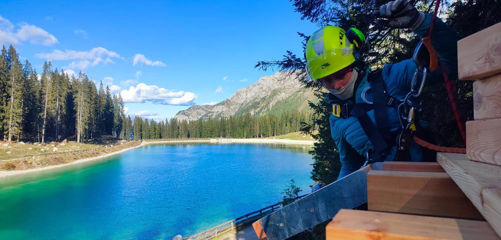 Realizzazione zipline lago montagnoli